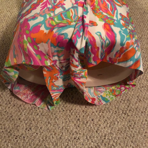 Scuba to Cuba dusk silk romper Lilly Pulitzer - Picture 2 of 4